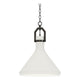 Lumi 13" White Plaster Pendant