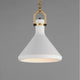 Lumi 13" White Plaster Pendant