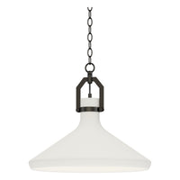 Lumi 16" White Plaster Pendant