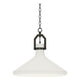 Lumi 16" White Plaster Pendant
