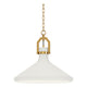 Lumi 16" White Plaster Pendant