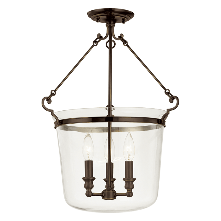 Hudson Valley Lighting - Quinton 3 Light Semi Flush - Lights Canada