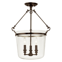 Quinton 3 Light Semi Flush