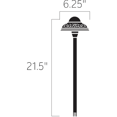 Kichler - Pierced Dome Landscape Lighting - Lights Canada