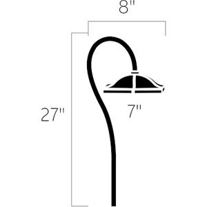 Kichler - Kichler LED Shepherd's Crook Path Lt - Lights Canada