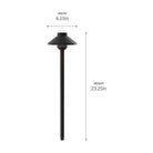 Kichler - Kichler Stepped Dome LED Path - Lights Canada