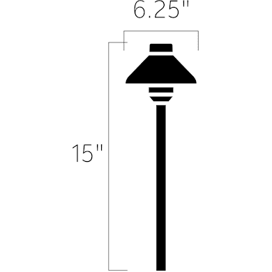 Kichler - Kichler Stepped Dome LED Path - Short - Lights Canada