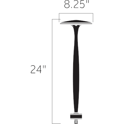 Kichler - Kichler LED Broad Roof Path Light - Lights Canada