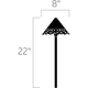 Kichler - Cast Hammered Roof 2700K LED Landscape Lighting - Lights Canada