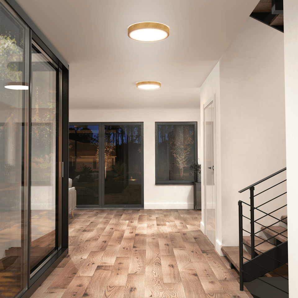 Artika - Artika Dryad Wood Flush Mount - Lights Canada