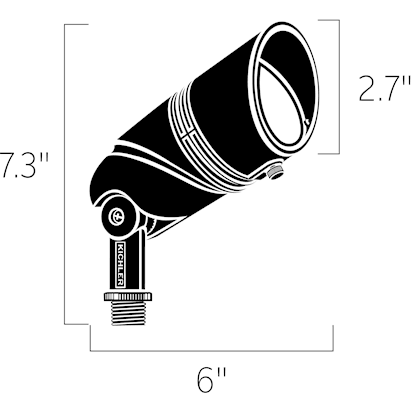 Kichler - VLO 2700K LED 15-Degree Landscape Lighting - Lights Canada