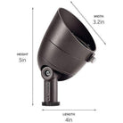 Kichler - 2.5W 2700K LED 10-Degree Landscape Lighting - Lights Canada