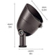 Kichler - 2.5W 2700K LED 35-Degree Landscape Lighting - Lights Canada