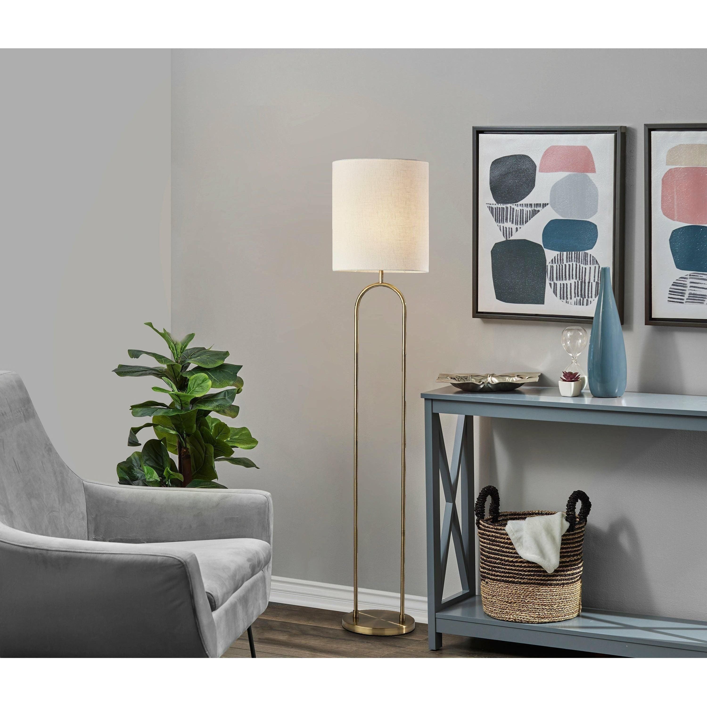 Adesso - Joey Floor Lamp - Lights Canada