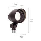 Kichler - Adjustable Drop-In LED Flood Light Kit - Lights Canada