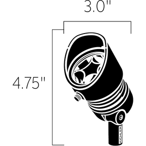 Kichler - 12.5W 3000K LED 35-Degree Landscape Lighting - Lights Canada