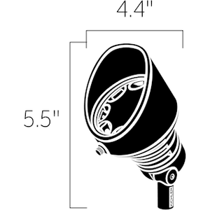 Kichler - 19.5W 3000K LED 10-Degree Landscape Lighting - Lights Canada