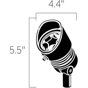 Kichler - 29W 3000K LED 35-Degree Landscape Lighting - Lights Canada