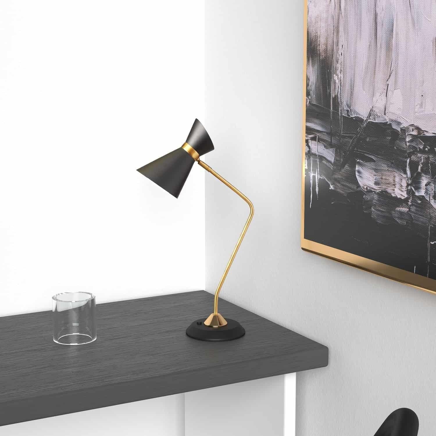 Dainolite - Mid Century Modern 1 Light Table Lamp (Task) - Lights Canada