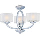 Elle 3-Light Semi-Flush Mount/Chandelier