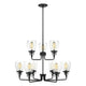 Generation Lighting - Belton Nine Light Up Chandelier - Lights Canada