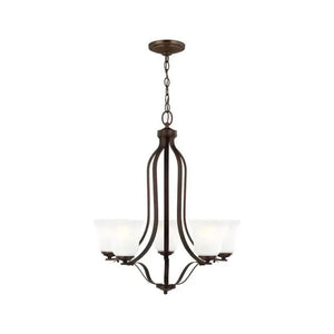 Generation Lighting - Emmons Five Light Chandelier (with Bulbs) - Lights Canada