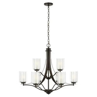 Elmwood Park Nine Light Chandelier (with Bulbs)