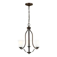 Emmons Three Light Chandelier (with Bulbs)