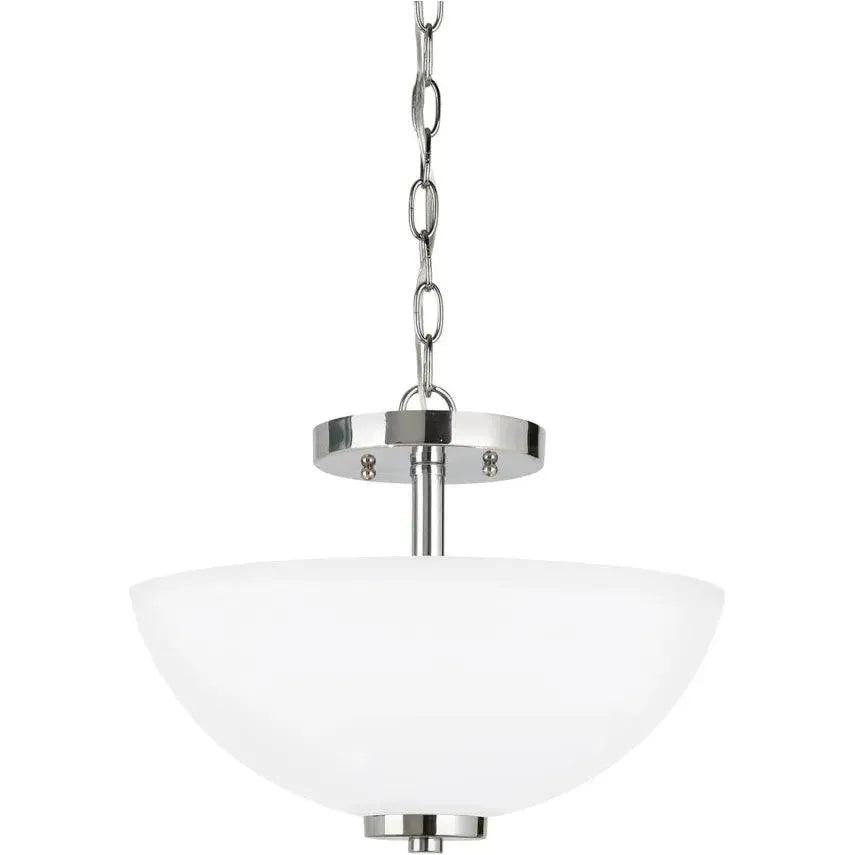 Generation Lighting - Oslo Two Light Semi-Flush Convertible Pendant (with Bulbs) - Lights Canada