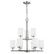 Generation Lighting - Oslo Nine Light Chandelier - Lights Canada