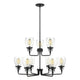 Generation Lighting - Belton 9-Light Up Chandelier (with Bulbs) - Lights Canada