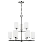 Generation Lighting - Oslo Nine Light Chandelier (with Bulbs) - Lights Canada