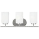 Generation Lighting - Oslo Three Light Wall / Bath (with Bulbs) - Lights Canada