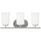 Generation Lighting - Oslo Three Light Wall / Bath (with Bulbs) - Lights Canada