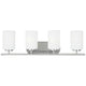 Generation Lighting - Oslo Four Light Wall / Bath (with Bulbs) - Lights Canada