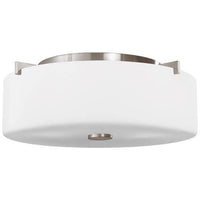 Sunset Drive Small Two Light Flush Mount (with Bulbs)