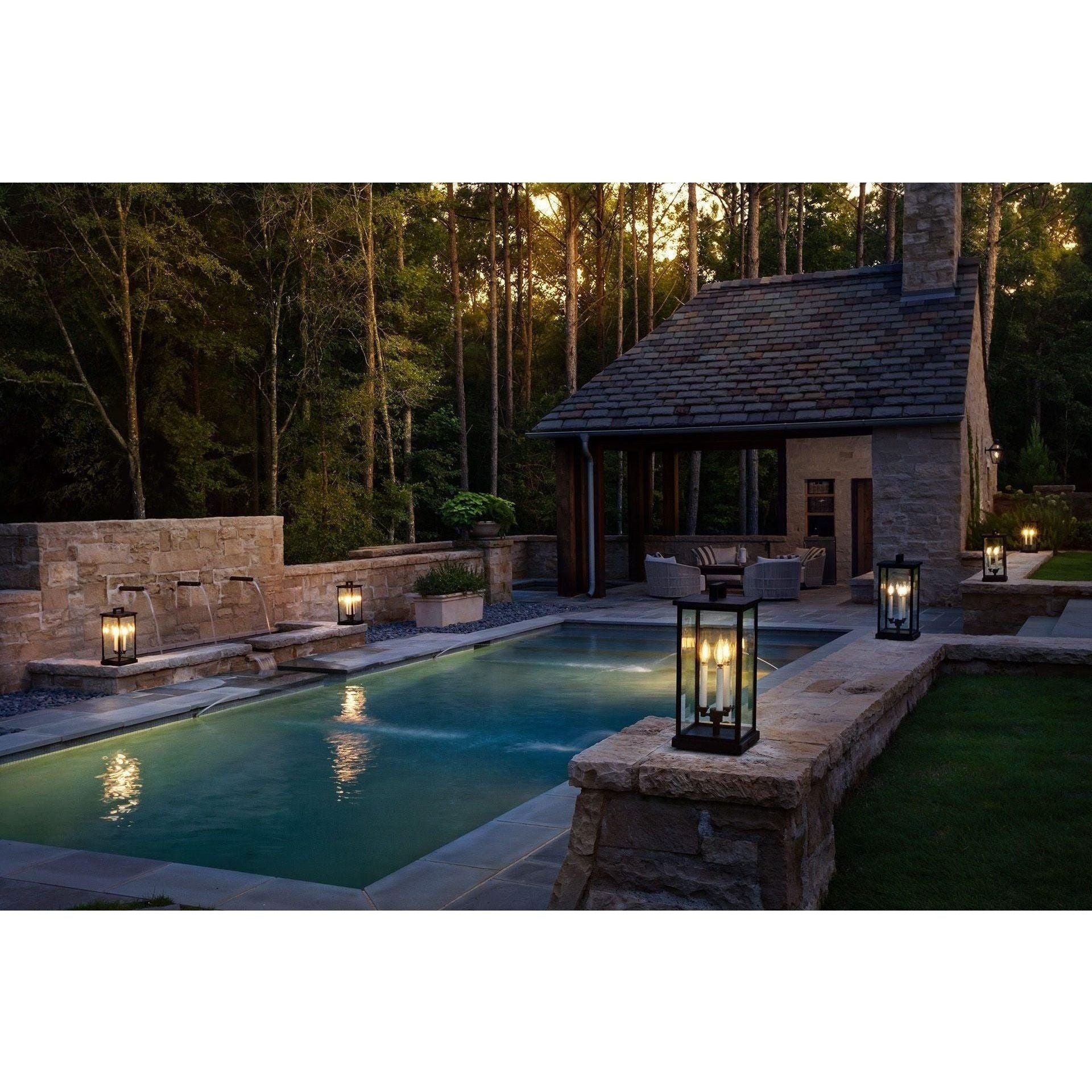 Hinkley - Weymouth Large Pier Mount Lantern 12v - Lights Canada