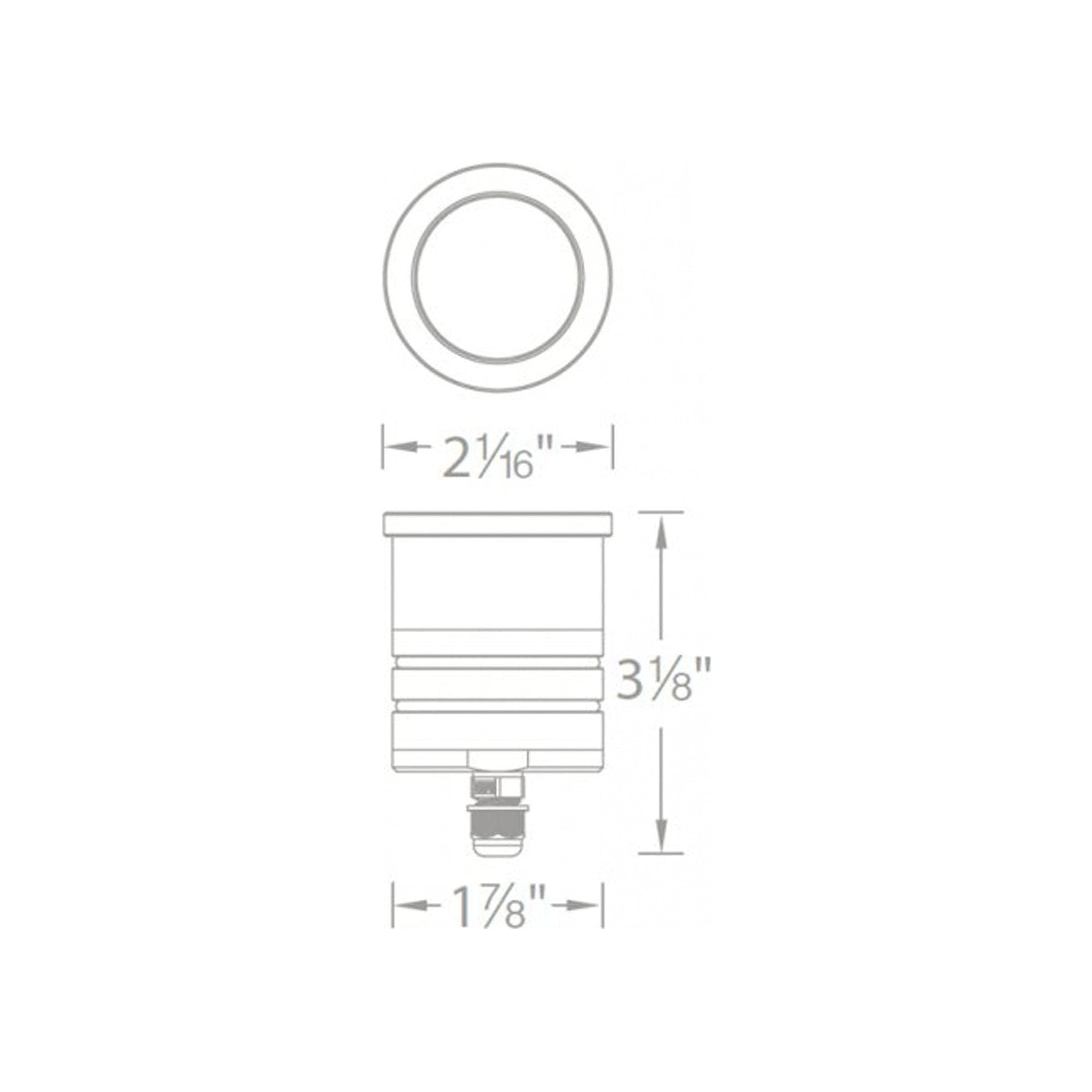 WAC Lighting - LED 2" 12V Round Low-Profile Top Inground Indicator Light - Lights Canada