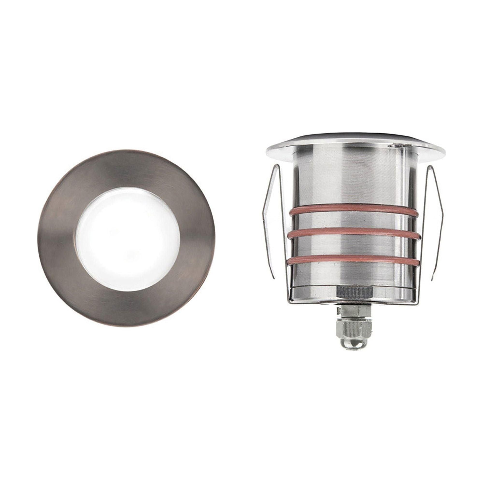 WAC Lighting - LED 2" 12V Round Beveled Top Inground Indicator Light - Lights Canada
