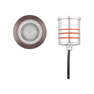 WAC Lighting - LED 2" 12V Round Beveled Top Inground Indicator Light with Hex Louver - Lights Canada