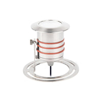 LED 2" 12V Round Beveled Top Submersible Indicator Light with Mounting Hardware