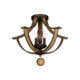 Basque 3-Light Semi-Flush Mount