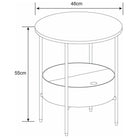 Canarm - Canarm Hutton Round Side Table - Lights Canada