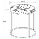 Canarm - Canarm Birkett Metal Coffee Table - Lights Canada