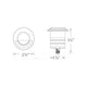 WAC Lighting - LED 2" 12V Round Beveled Half Circle Top Inground Indicator Light - Lights Canada