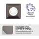 WAC Lighting - LED 2" 12V Square Beveled Top Inground Indicator Light - Lights Canada