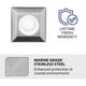 WAC Lighting - LED 2" 12V Square Beveled Top Inground Indicator Light - Lights Canada