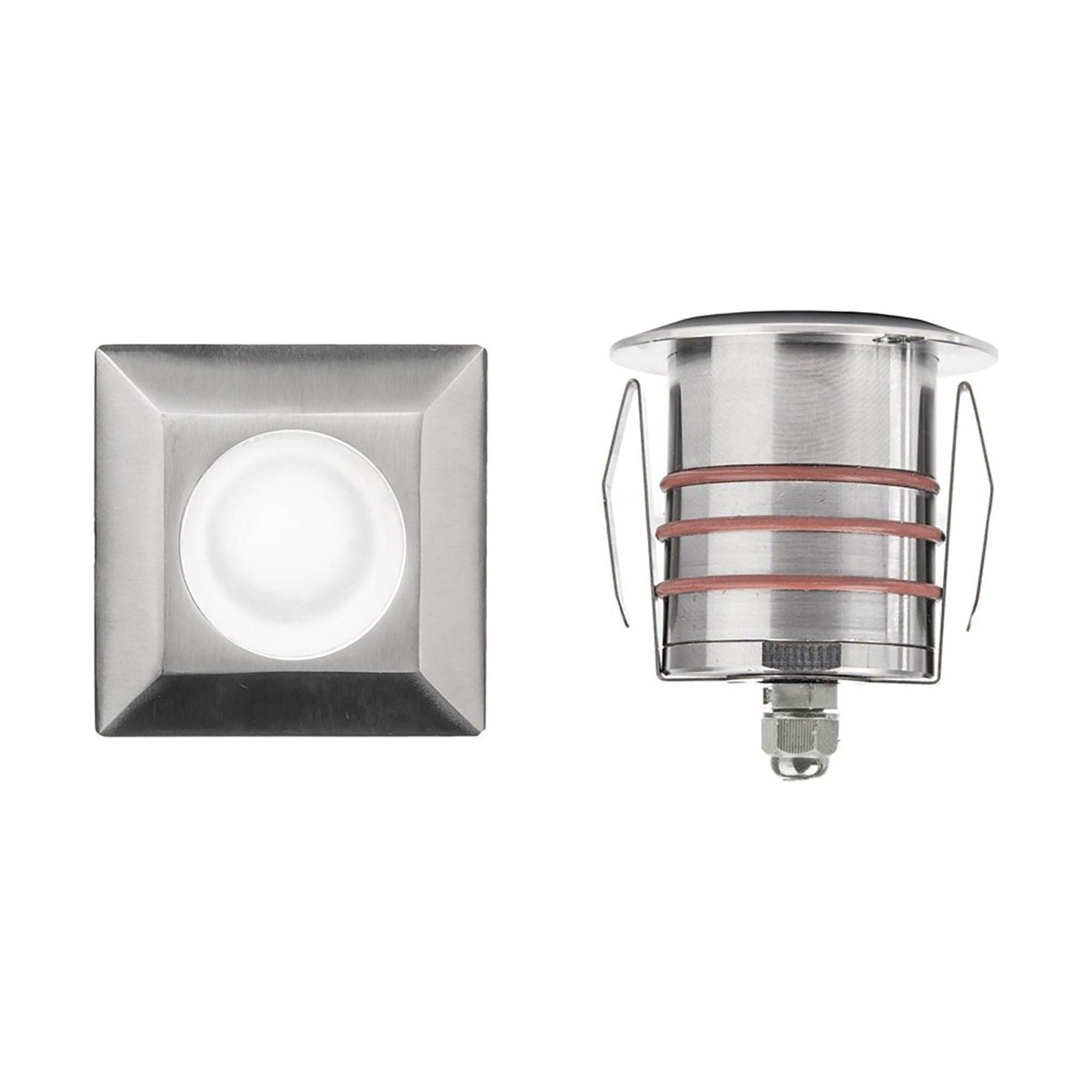 WAC Lighting - LED 2" 12V Square Beveled Top Inground Indicator Light - Lights Canada