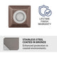 WAC Lighting - LED 2" 12V Square Beveled Top Inground Indicator Light with Hex Louver - Lights Canada