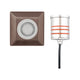 WAC Lighting - LED 2" 12V Square Beveled Top Inground Indicator Light with Hex Louver - Lights Canada
